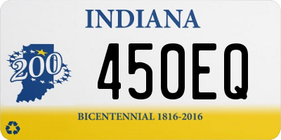 IN license plate 450EQ