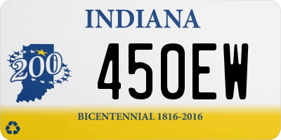 IN license plate 450EW