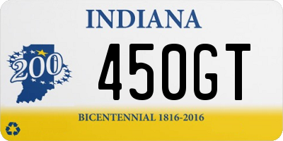 IN license plate 450GT