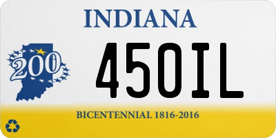 IN license plate 450IL