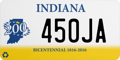 IN license plate 450JA