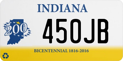 IN license plate 450JB