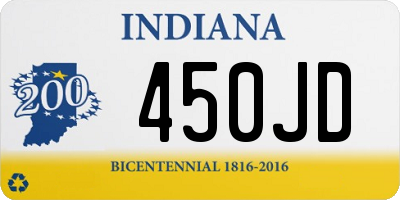 IN license plate 450JD