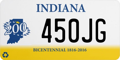 IN license plate 450JG