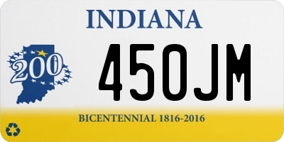 IN license plate 450JM