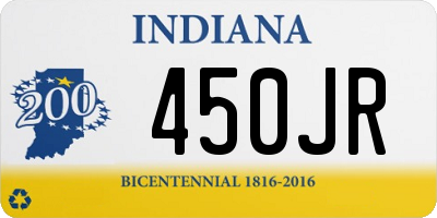 IN license plate 450JR