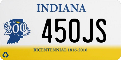 IN license plate 450JS