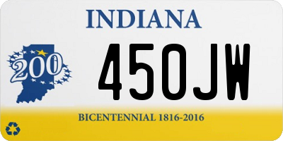 IN license plate 450JW