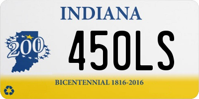 IN license plate 450LS