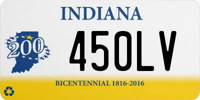 IN license plate 450LV