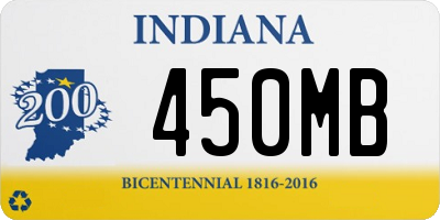 IN license plate 450MB