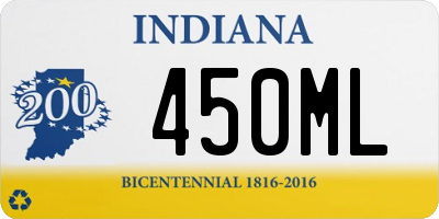 IN license plate 450ML