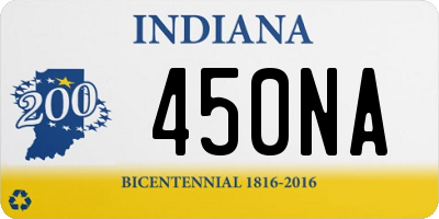 IN license plate 450NA