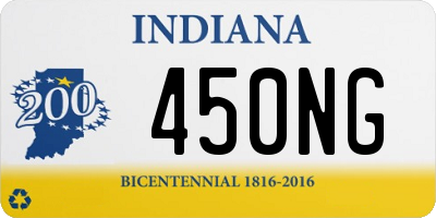 IN license plate 450NG