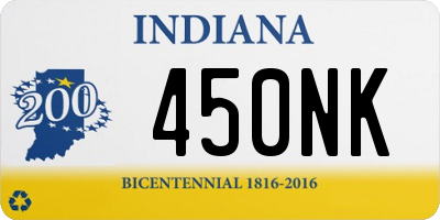 IN license plate 450NK