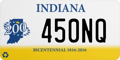 IN license plate 450NQ