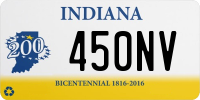 IN license plate 450NV