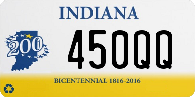 IN license plate 450QQ