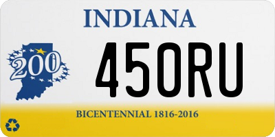 IN license plate 450RU