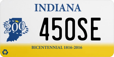 IN license plate 450SE