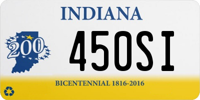 IN license plate 450SI