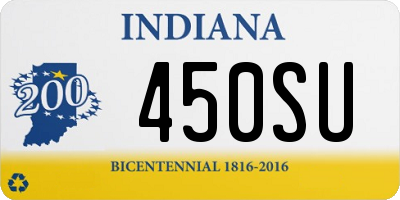 IN license plate 450SU