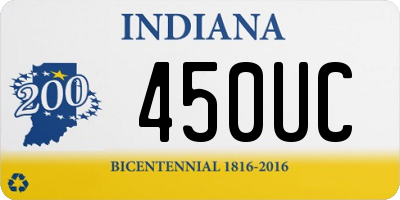 IN license plate 450UC