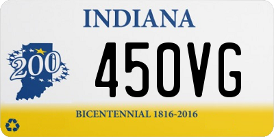 IN license plate 450VG