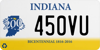 IN license plate 450VU