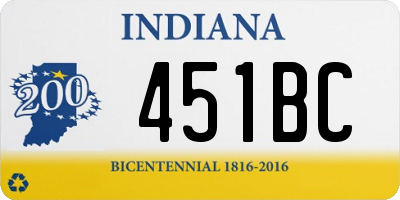 IN license plate 451BC