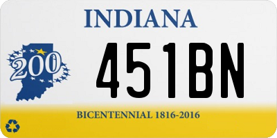 IN license plate 451BN