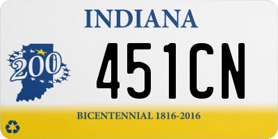 IN license plate 451CN