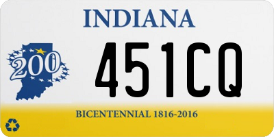 IN license plate 451CQ