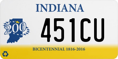 IN license plate 451CU