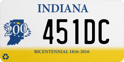 IN license plate 451DC