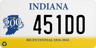 IN license plate 451DO