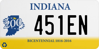 IN license plate 451EN