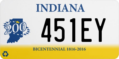 IN license plate 451EY