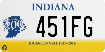 IN license plate 451FG