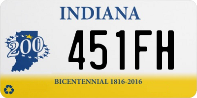 IN license plate 451FH