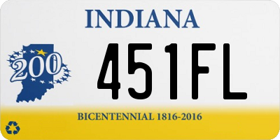 IN license plate 451FL