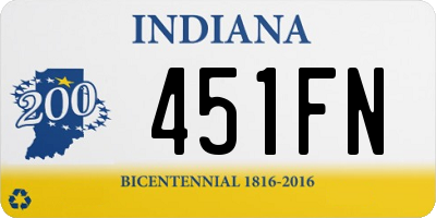 IN license plate 451FN