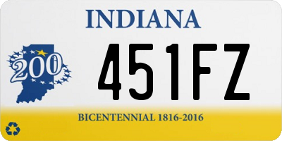 IN license plate 451FZ