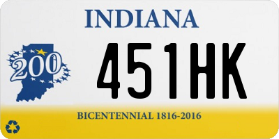 IN license plate 451HK