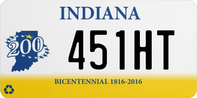 IN license plate 451HT