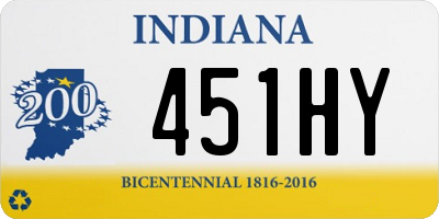 IN license plate 451HY