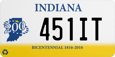 IN license plate 451IT