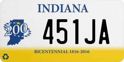 IN license plate 451JA