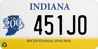 IN license plate 451JO