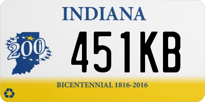 IN license plate 451KB